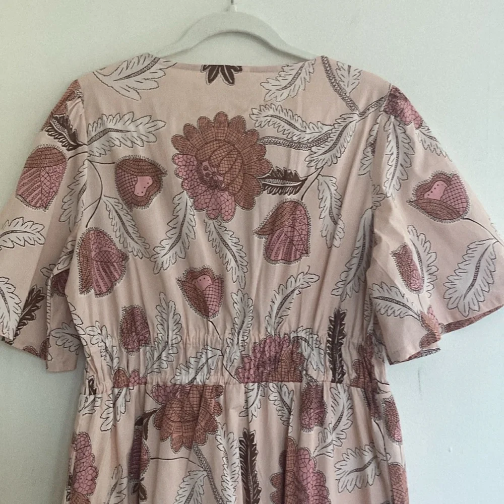 Spartina 449 Womens Midi Dress Size Large Meghan Floral Pastel Cottagecore - Picture 13 of 15